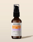 Bottle of 'Aegean Sunset' after sun care product by banyo on a beige background