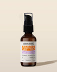 Bottle of 'Aegean Sunset' after sun care product by banyo on a beige background